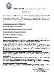 Fondazione Cassa di Risparmio - News - Bando 2023